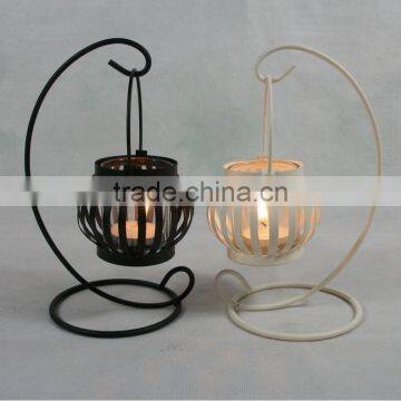 Modern 2017 Metal Gifts & Decor Molded Iron Lantern Candle Holder photo-3