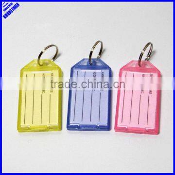 Hot-Sell cheap plastic blank insert paper key tags