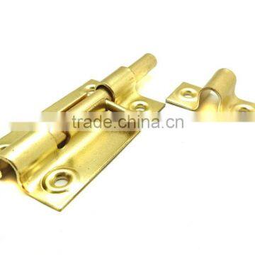 Popular Iron Barrel Bolt, 3" Brass Finish Door Bolt, Window Barrel Bolt Lock photo-2