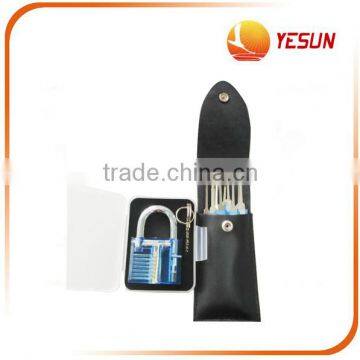 12 Pcs Trainer Clear Padlock Practice Lock Pick Set photo-3