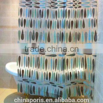 HOT SALE!!! EU and USA best choose and fashionable priting shower curtain/bath curtain with lowest price