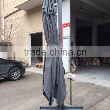 Big Rectangular Aluminium Patio Umbrella With Cover photo-3