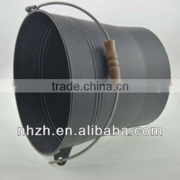 Kitchen Middle Matte Black Iron Bucket photo-2