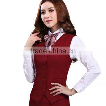 Receptionist Captain Uniform Hotel Front Office Chinese Collar photo-2