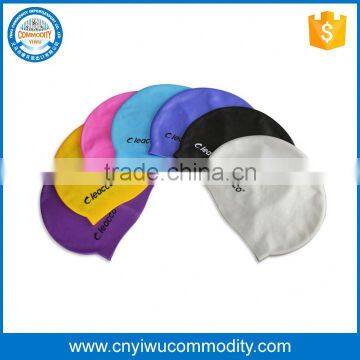 Hot Sale Promotion Gift Printing Silicone Swimming Cap for Long Hair