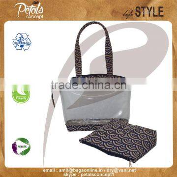 PVC With Jute See Through Female Purse photo-5