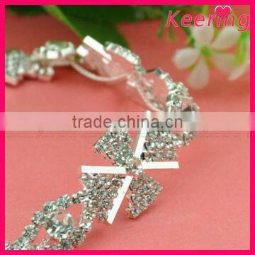 Bridal Crystal Rhinestone Bridal Trimmings Chain WRC-329 photo-2
