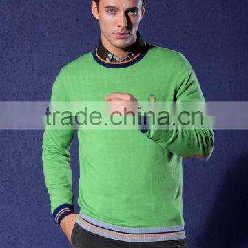 Men's College Style Basic Sweater photo-4