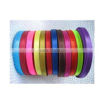 China Direct Factory Custom Colorful Polyester Ribbon Satin Woven Ribbon for Gift Bag photo-6