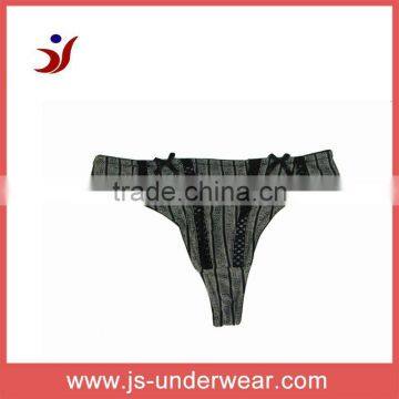 2015 hotsell new design yarn dyed europe standard thong