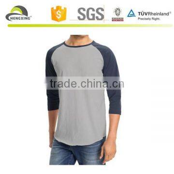 Cheap wholesale raglan sleeve t shirt custom t shirt