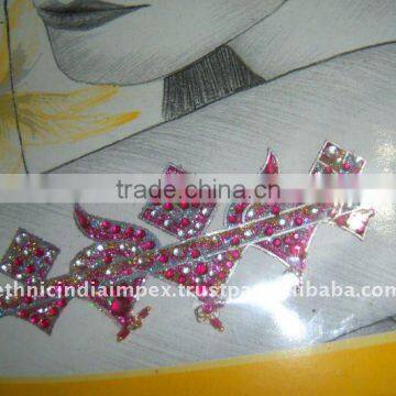 GLITTER EYE CORNER FACE CRYSTAL BODY TATTOO BINDI STICKER , PAYPAL