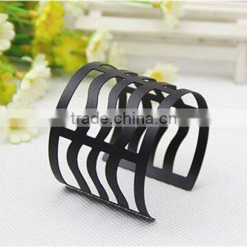 yi wu Black Metal Bangle Jewelry Sexy Lady's Punk Style Gold Hollow Bangle Arm Cuff From yi wu photo-5