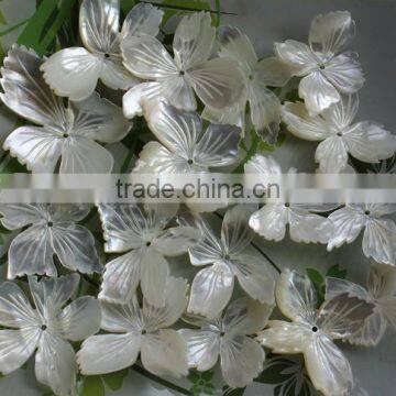 Long Hollow Flower Design White Shell Pendant Charms Diy Long Shell Jewelry Component Accessories 2016 photo-6