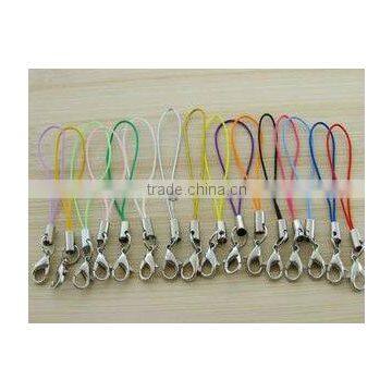 Mobile phone Cell Phone Strap Cords with silver tone Lobster