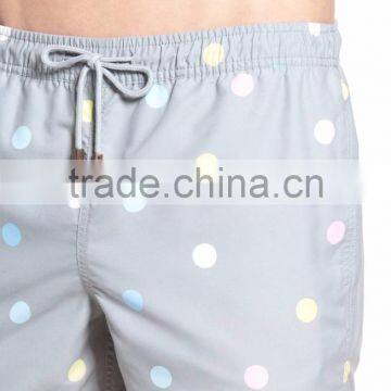 Customize Colorful Dots Pattern Swimwear 100% Polyester Swim Trunks 27" Leg Opening Men's Sportswear Running Shorts photo-4