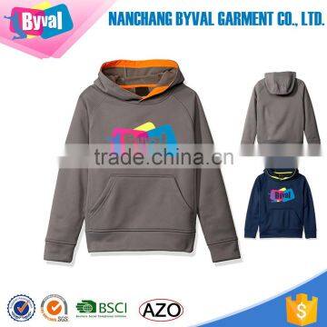 Boys Fleece Hoodie Custom Printed Logo Pullover Sweatshirts Jacket Classic Kangaroo Pocket Tracksuit Kids Wholesale Hoodies