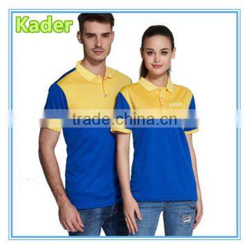 Embroidery two-tone polo shirt, t shirt manufacturers