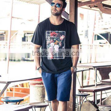 MC1190 Casual Simple Design Printed Flower Popular T Shirt for Big Man