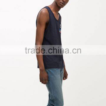 Cheap Simple Printed Classic Mens Singlet photo-2