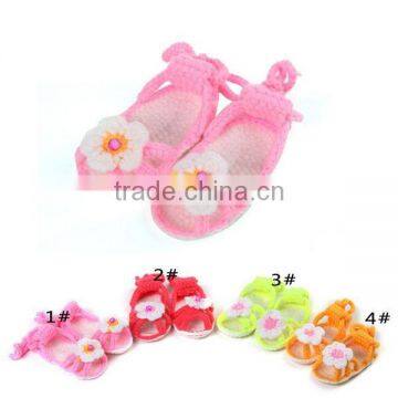 Summer Flower Free Pattern Crochet Knitting Shoes for Baby photo-6