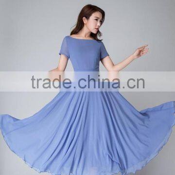 Summer Ladies Fashionable Slim Casual Dresses Hot Sale photo-3