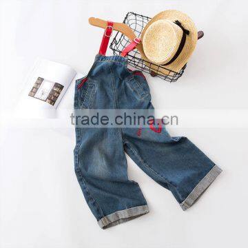 S17656A Classic Spring Autumn Children's Jeans Overalls photo-4