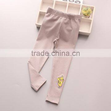 S15927A Wholesale Children Cotton Leggings Baby Girl Solid Colored Leggings photo-5