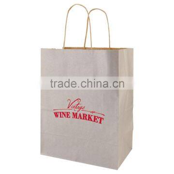 USA Made Metals Kraft Shopping Bag - Made of Natural Kraft Paper, Dimensions Are 8" x 4.75" x 10.5" and Comes With Your Logo photo-3
