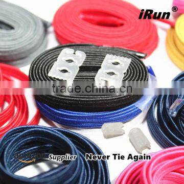 Convenient Never Need Tie Elastic Lazy Laces For Sport Triathlon - Black No Tie Friendly and Easyly Slip-on Shoelace - 10 Colors photo-4