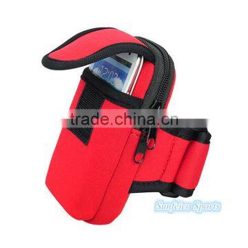 Running Exercise Armband Bag Pouch/Outdoor Sports~2 Portable Arm Pack Pocket~6 Colors~Accept Custom