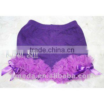 Girls Purple Ruffles Bottom Petti shorts TS4 1-7 Y TS4