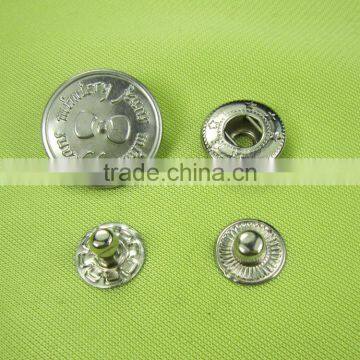 Newest Hot Sale Fashion Leather Jacket Metal Snap Buttons for Fur Jacket Coat photo-2