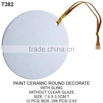 PAINT CERAMIC ROUND DISH Ceramic Ornaments Wholesale photo-2