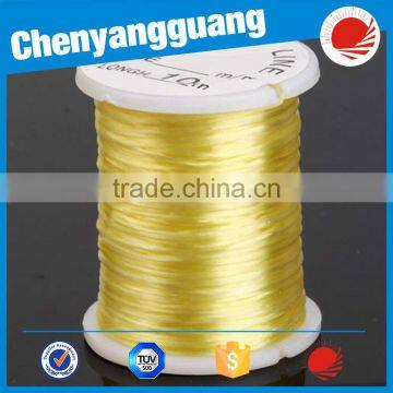 High Clear Silicone Stretch Cord Yellow