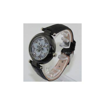 Women/ladies Ceramic Watch 2014Best Lady Flower Watches For Gift Set Girls Smart Wristwatch photo-2
