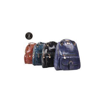 Stylish college PU leather backpack