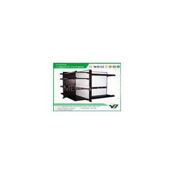 Heavy duty gondola retail display shelving for supermarket or convenience store