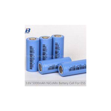 3.6v/3.7V 5000mAh NiCoMn(NCM) Battery Cell For ESS