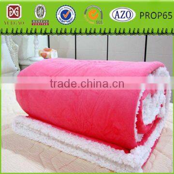 Good quality fire retardant Home use velvet soft fur blanket