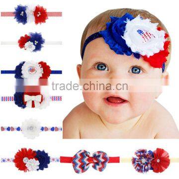 July 4th Baby Headband Baby Rhinestone Headband Sun Flower Headband hair