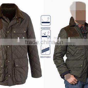 Water Repellent Nylon Mens Quilted Jacket