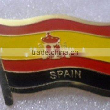Metal Brass Alloy Lapel Pin Country National Flag Logo Soft Enamel Emblem Badge Button Safety butterfly clutch