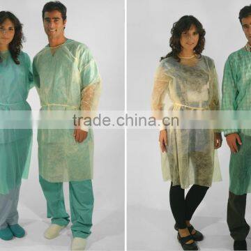 Disposable medical gown/exam gown/nonwoven visitor gown