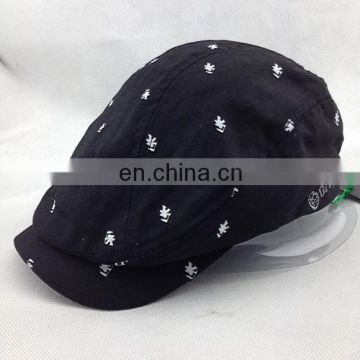 Soonest delivery Fashion black Duckbill Ivy Caps custom ivy cap for adult