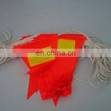 30m orange PVC safety warning Flag with fluorescent yellow for construction sites from wenzhou Fly craft