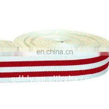 White and Red PP Webbing