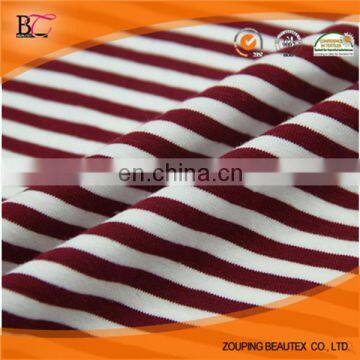 Combed yarn dyed stripe jersey