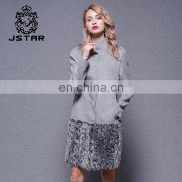 Stand collar Double-sided Women Winter Long Elegant Coat Ladies Formal Cashmere