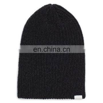 Fashion Beanie black material wool embroidery quality made in VietNam